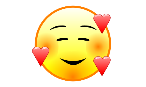 surrounded by love emoji